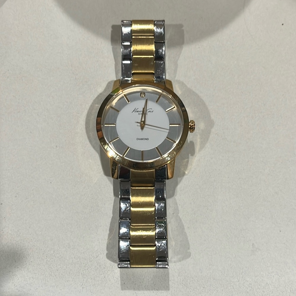 Kenneth Cole silver and gold watch